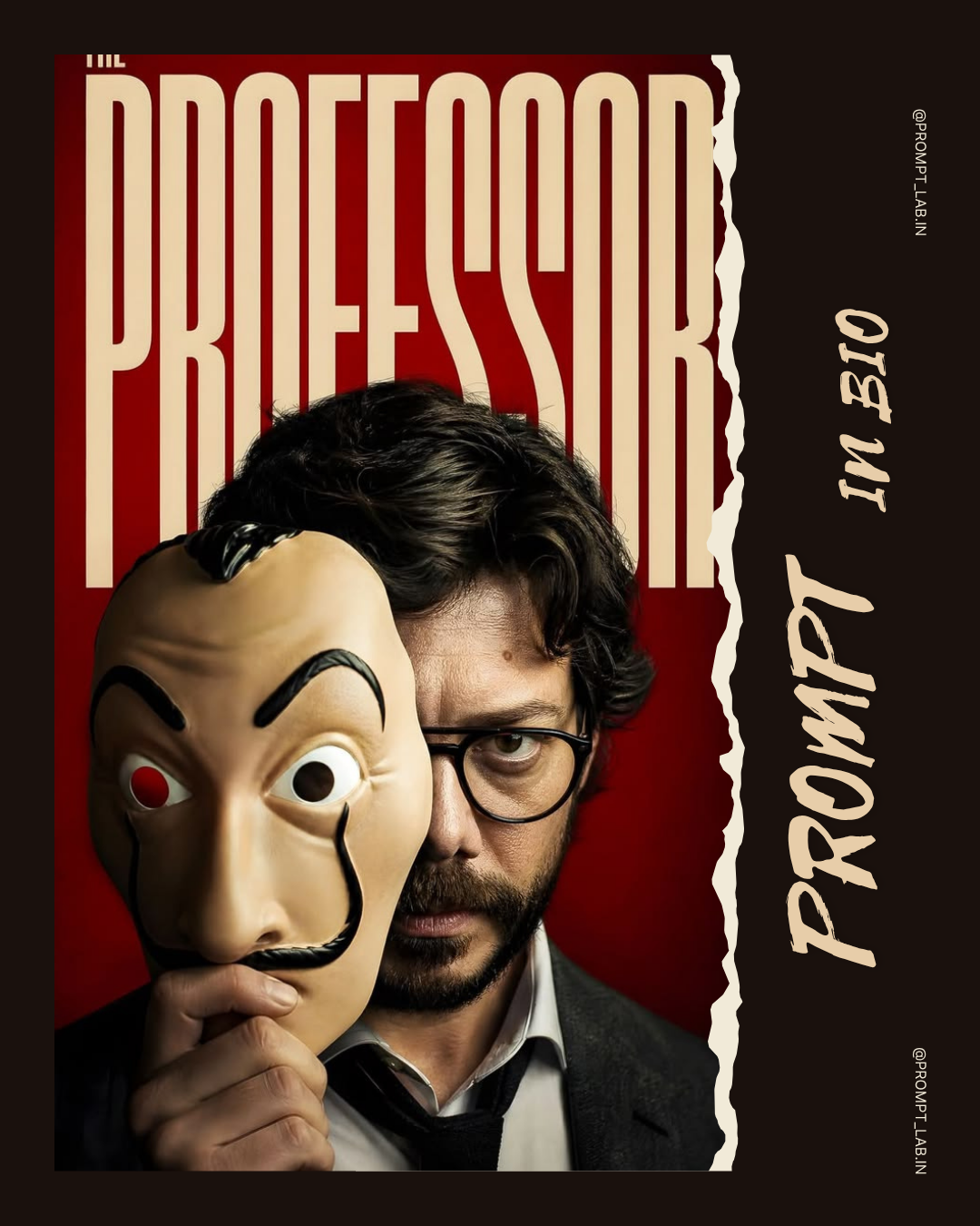 ๐ฌ Money Heist Cinematic Poster Prompt Pack