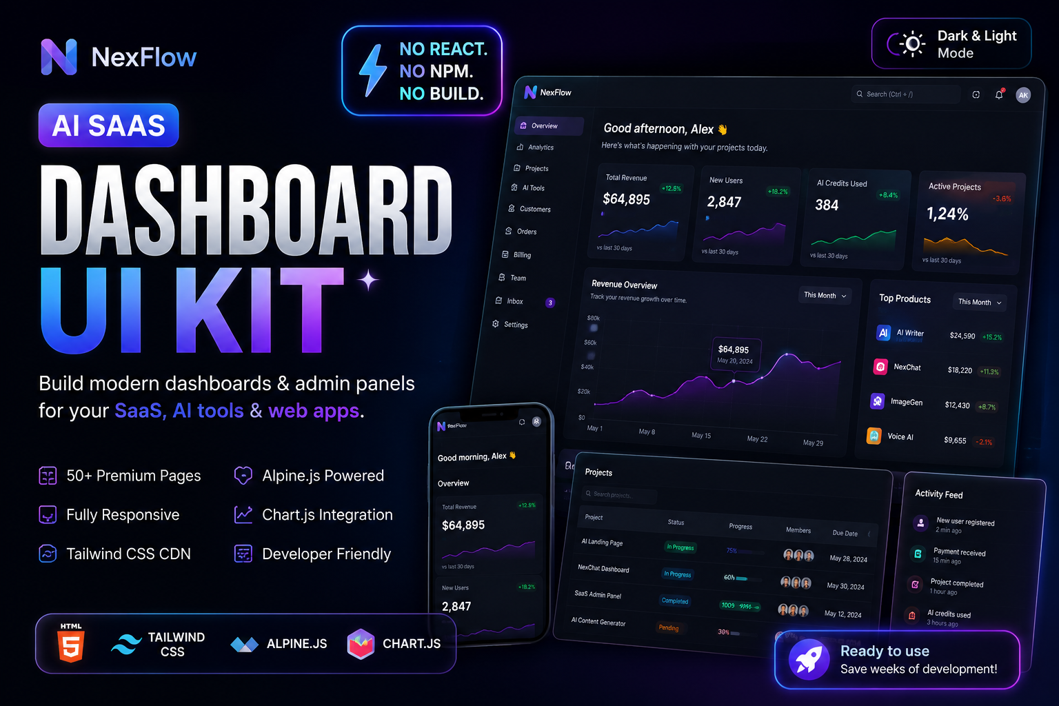 NexFlow AI Dashboard UI Kit