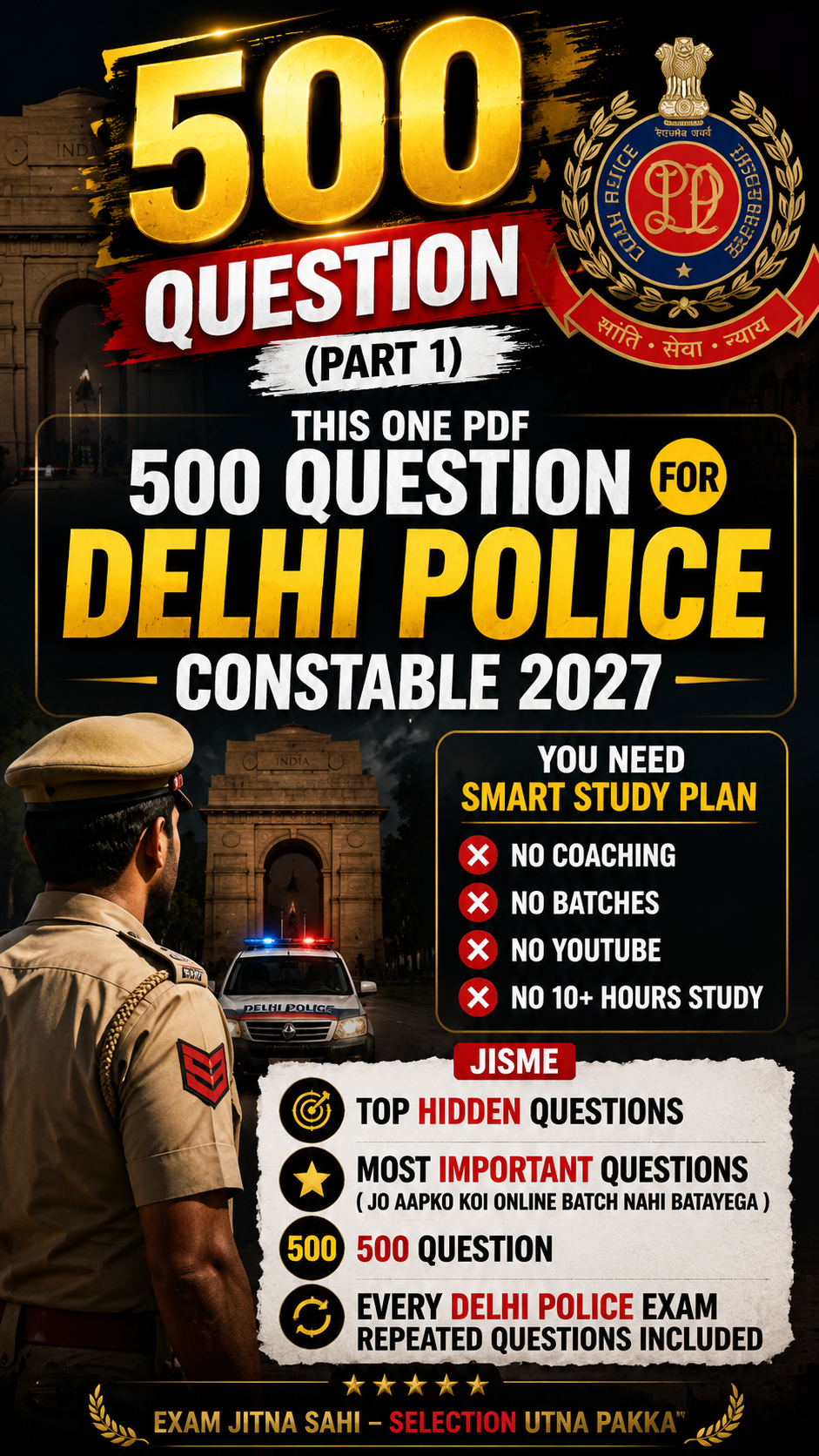 DELHI POLICE CONSTABLE HIDDEN QUESTIONS MOST IMPORTANT....