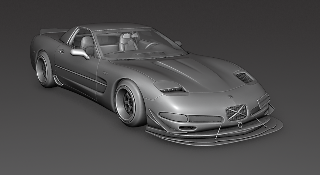 Custom Corvette C5 — Game Ready YFT / YTD + Blender 3D Model
