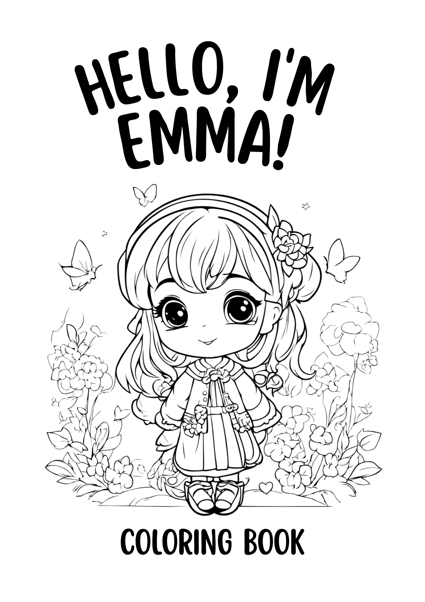 I am Emma KID'S COLORING BOOK | KIDS COLOURING BOOK| 3+ YEAR OLD