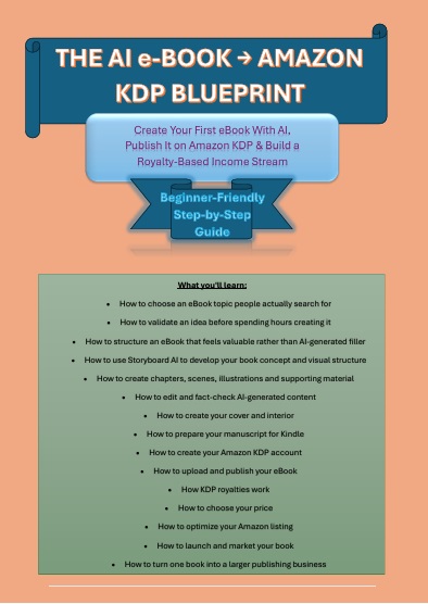AI eBook to Amazon KDP: Create, Publish & Earn Royalties | Complete Beginner Guide