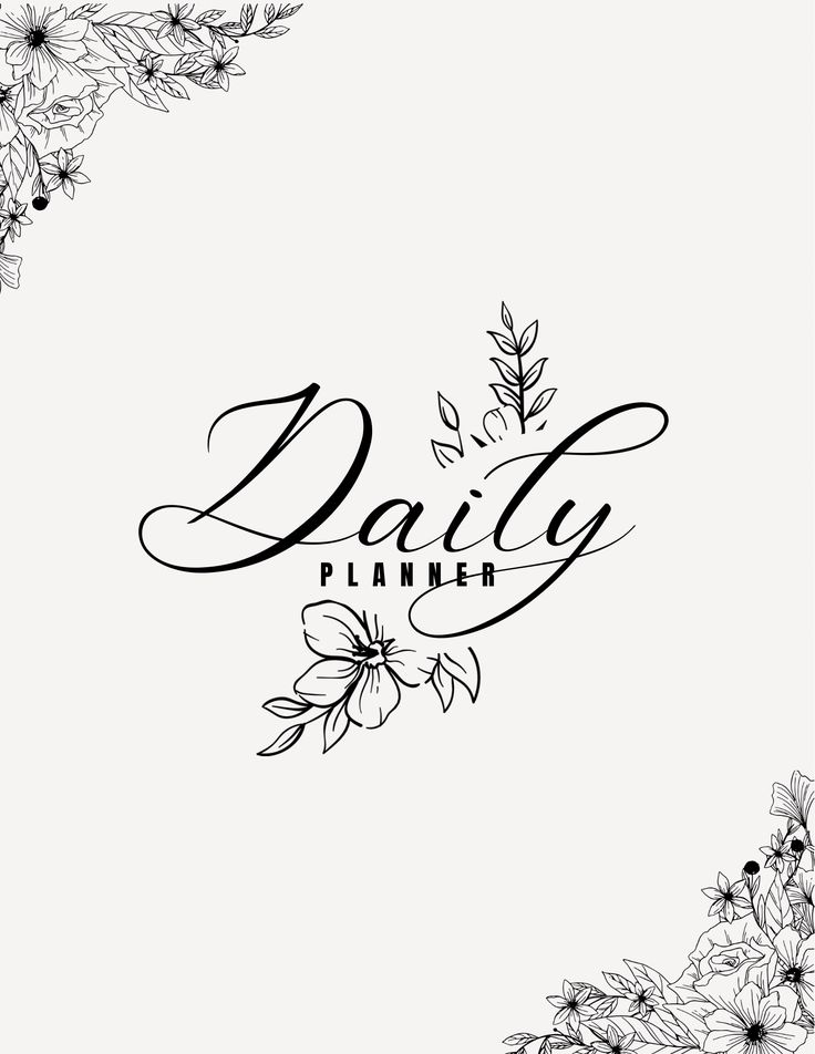 Blue Bloom Daily Planner