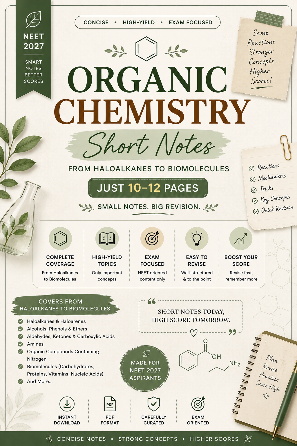 Organic chemistry Short notes