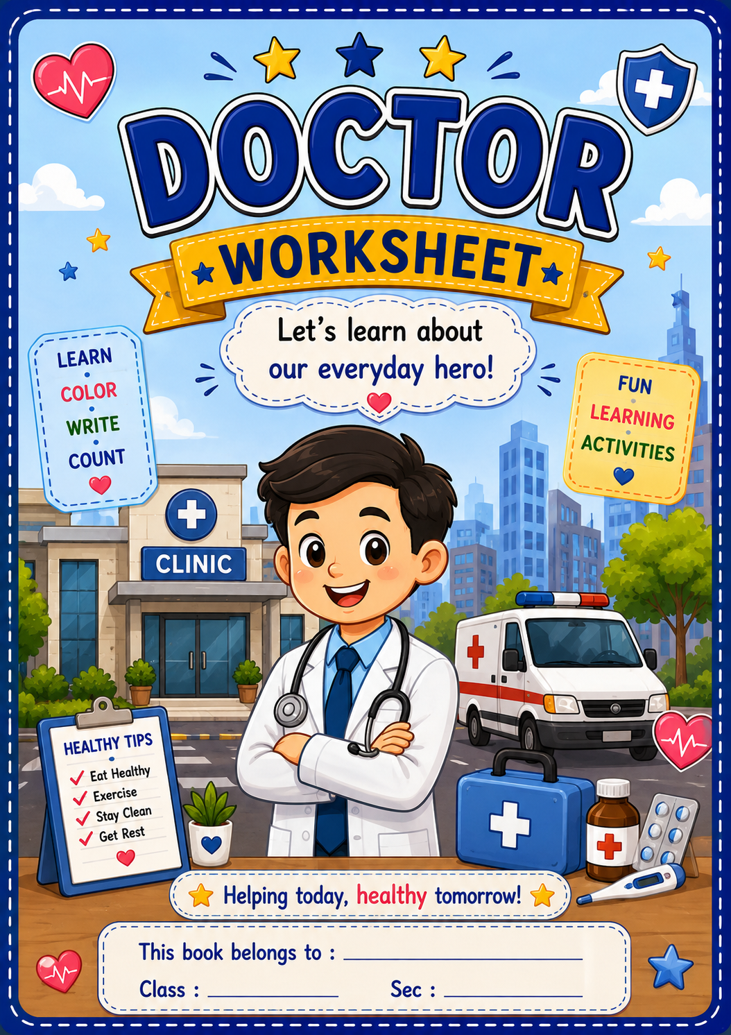Community Helper Doctor Worksheet