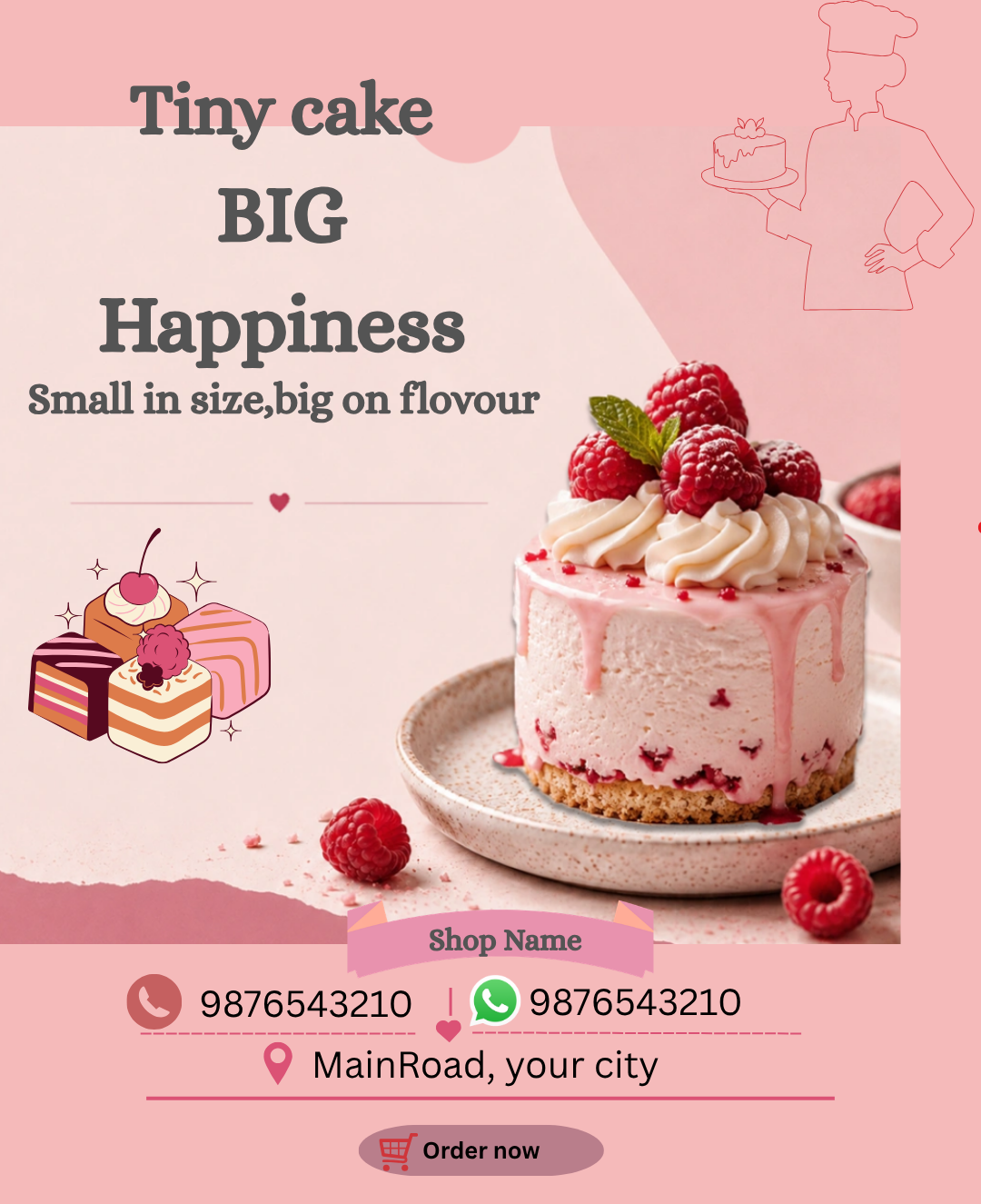 Bakery Promotion Flyer Canva Template โ Editable A4 Poster