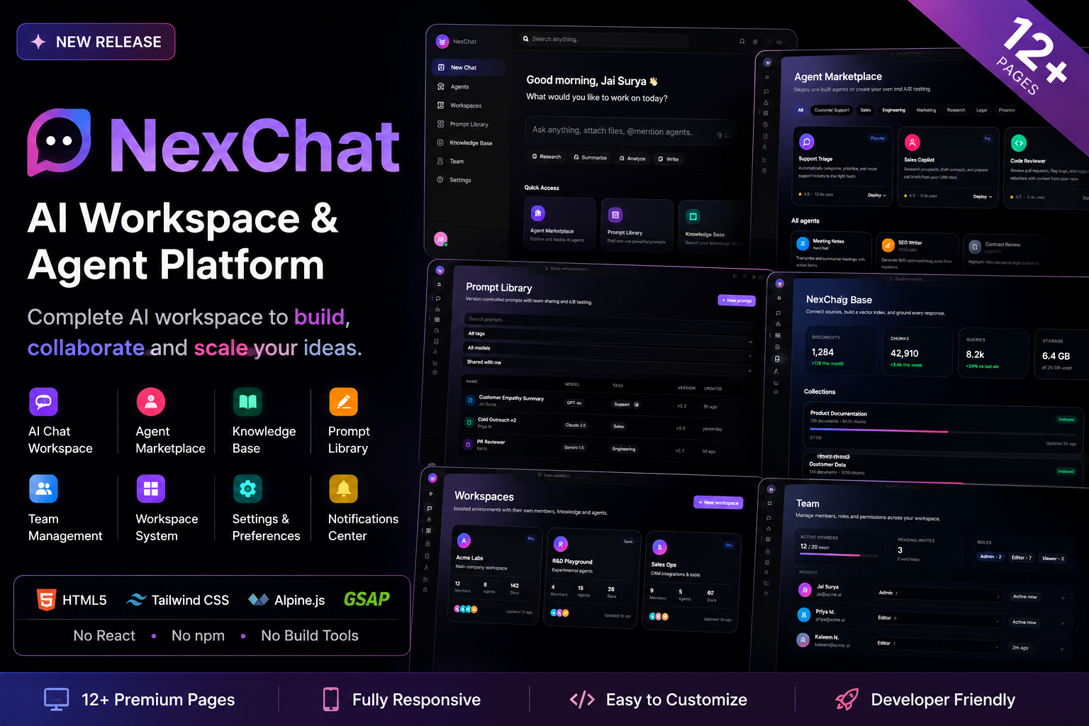 NexChat — AI Workspace & Agent Platform