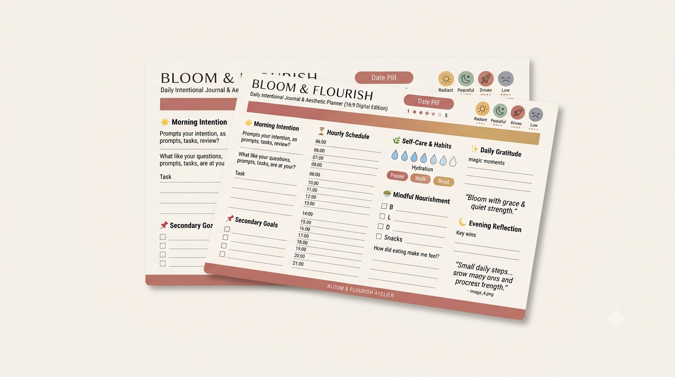 The Bloom and Flourish Daily Planner