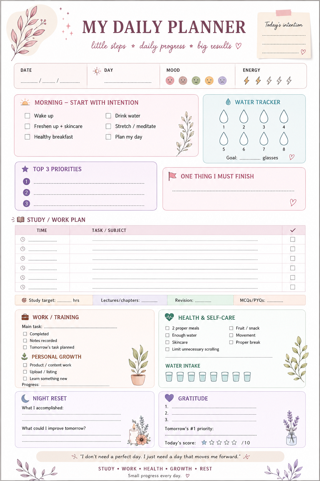 The Daily Planner