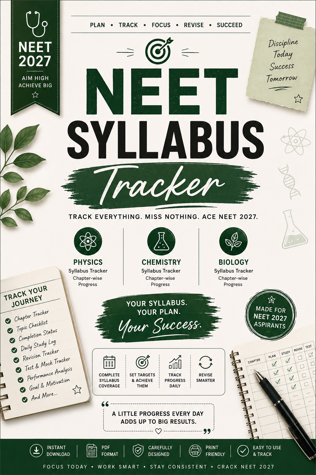 NEET 2027 SYLLABUS TRACKER