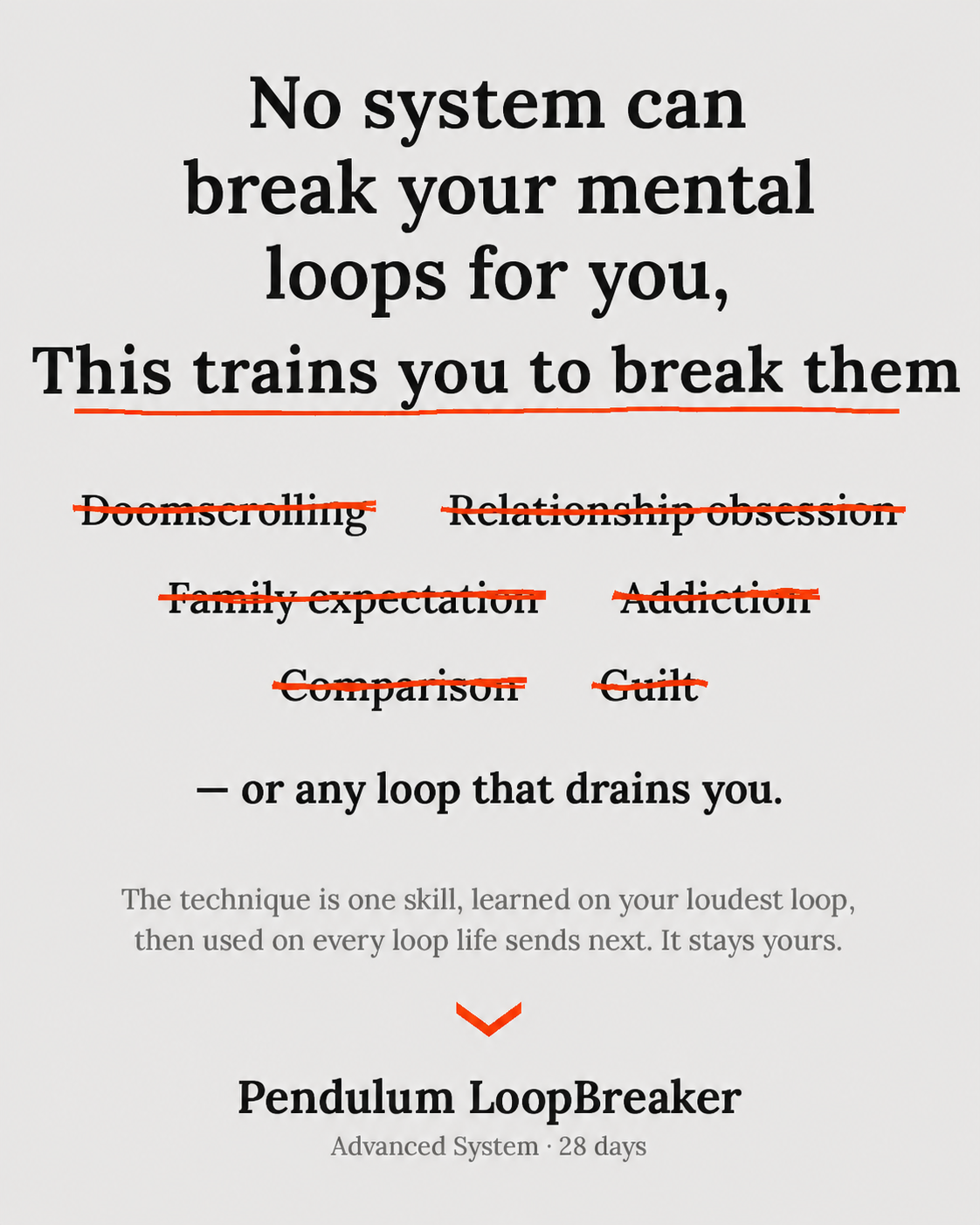 Pendulum LoopBreaker — Break Any Energy Draining Loop In 28 Days