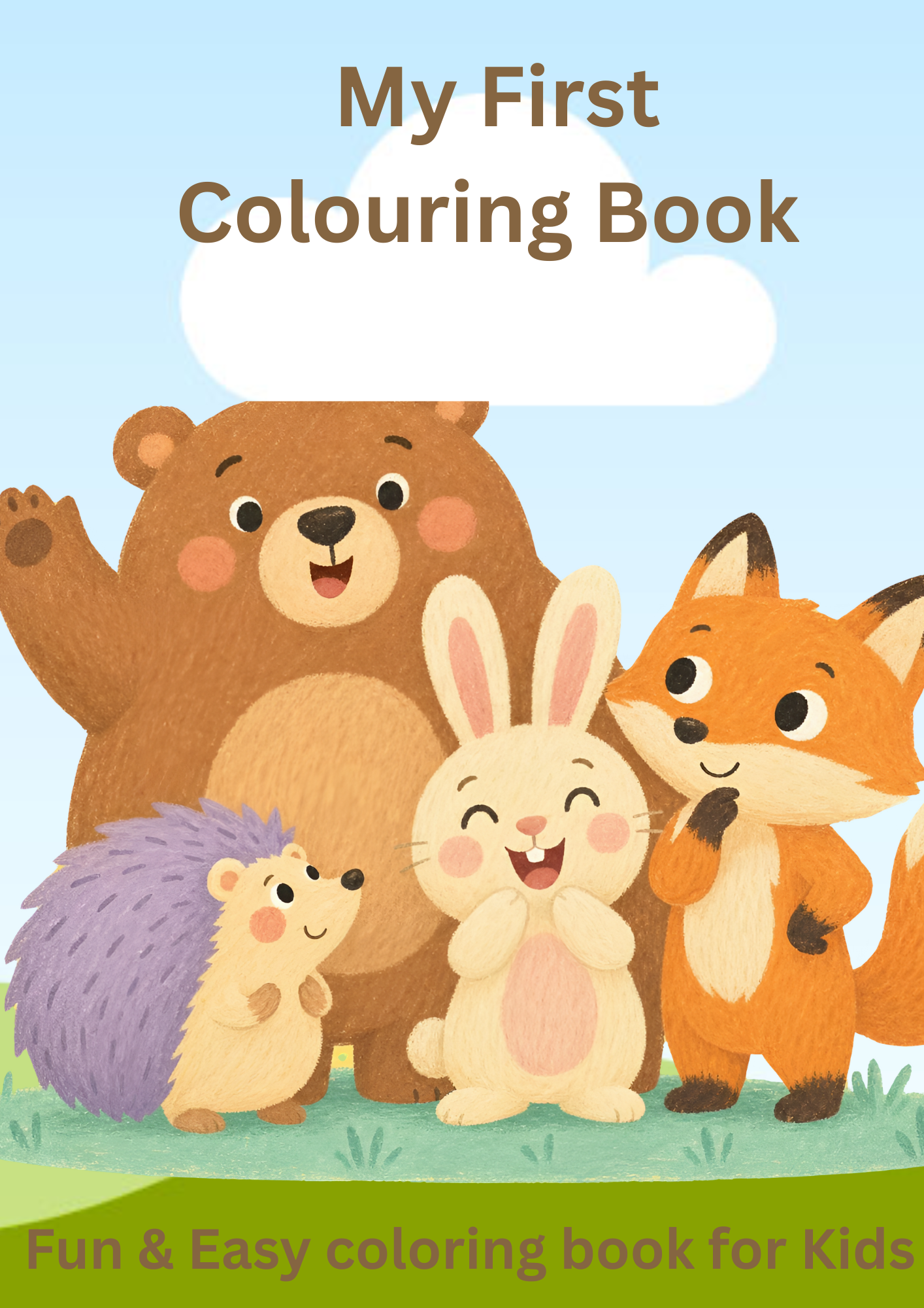 Cute Animals Coloring Book for Kids ๐ถ๐ฑ๐ฆ