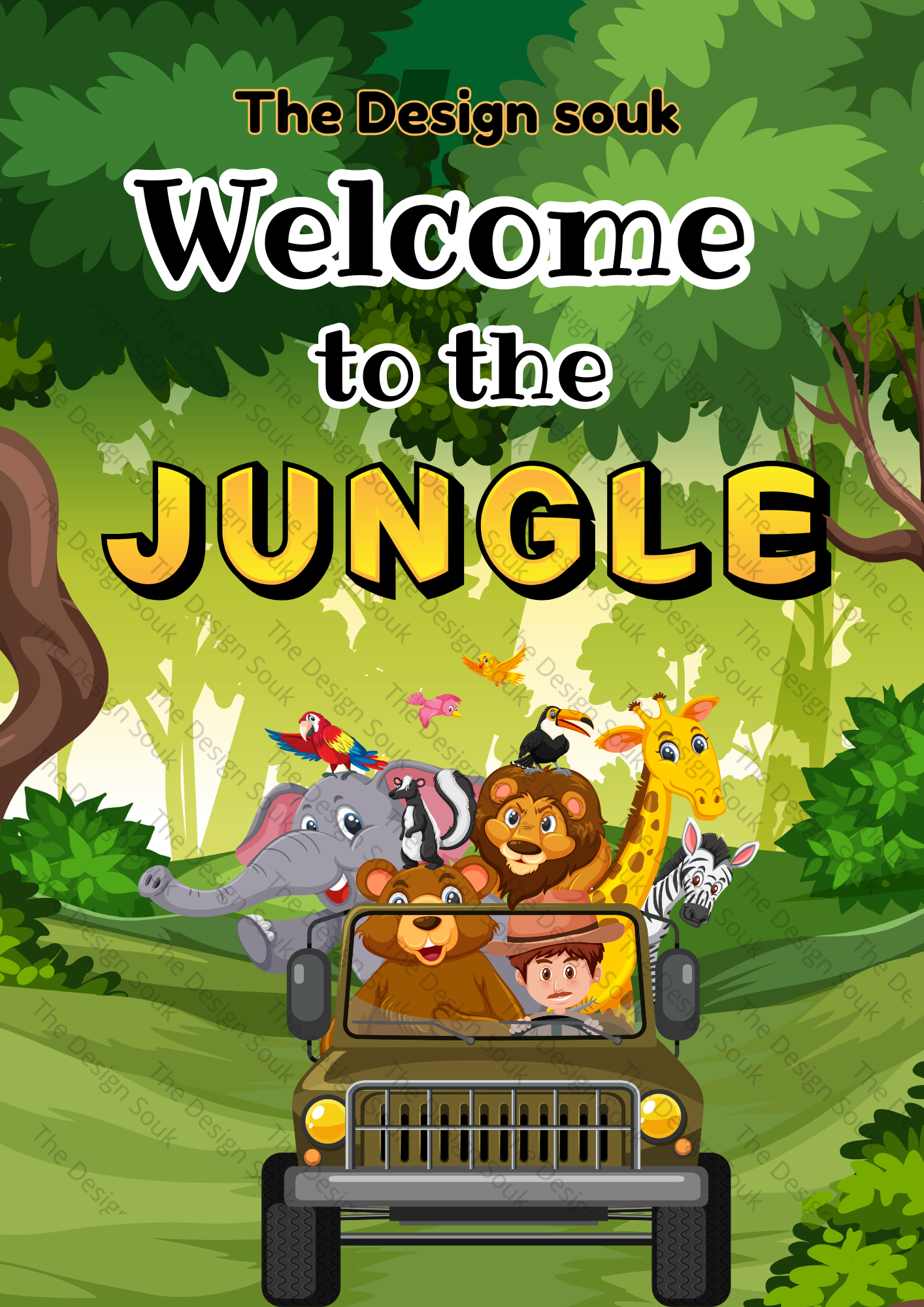 Jungle Adventure Coloring Book for Kids
